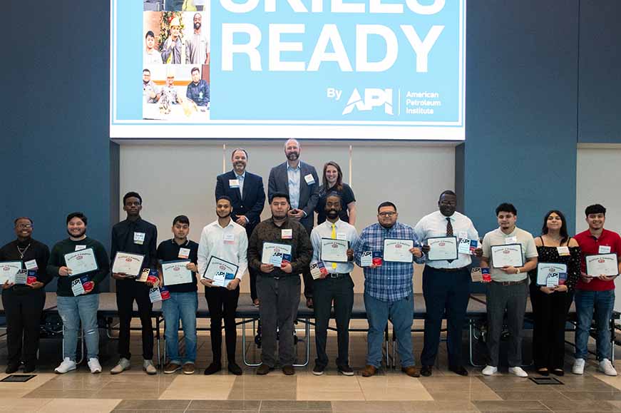 San Jacinto College and American Petroleum Institute’s SkillsReady graduates