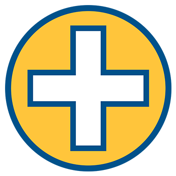 San Jacinto College Nursing icon featuring a medical symbol, representing nursing and healthcare education programs.